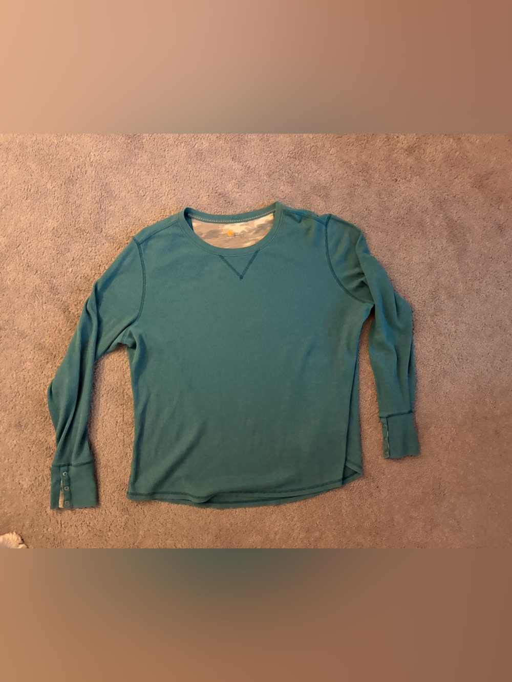 Carhartt Men’s Teal Crewneck Thermal
